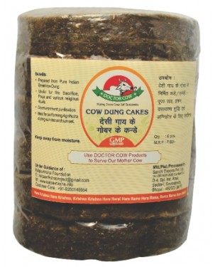 DR. COW Cow Dung Cakes - Big ( 6 pcs )